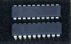 2 x 74HCT688N 652 8-Bit Identity Comparator HCT Inverting 4.5 - 5.5V 20-Pin PDIP - Picture 1 of 1