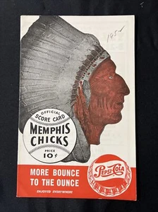 1952 Memphis Chicks Nashville Vols Minor League BB Program - Picture 1 of 12