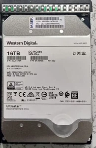 Western Digital Ultrastar DC HC550 16TB 7200rpm 512M SATA3 (WUH721816ALE6L4) - Bild 1 von 1