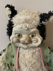 Vintage Rushton Star Creation Rubber Face Puss In Boots; RARE; 14 inches; 1950’s