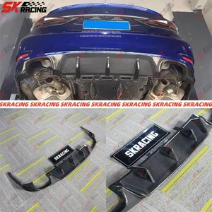 Kits de labios difusores de parachoques trasero de fibra de carbono real para Lexus GS200t 300 350 2016-20 - Imagen 1 de 19