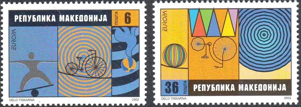 Estampillas de Macedonia 2002 ☀ EUROPA - Circo ☀ MNH** Foto 1 de 1