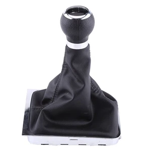 6 Speed Car Gear Shift Knob Stick Gaiter Boot Frame Kit For B6 UK - Picture 1 of 9