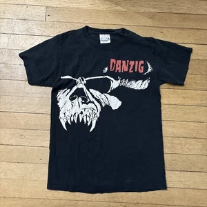 Camiseta De Colección 2010 Danzig Calavera Gira de Conciertos Adulto Talla S Negra Peso Pesado - Imagen 1 de 4