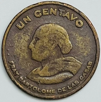 1954 Guatemala Centavo KM# 254 Circulated Condition - Image 1 of 3