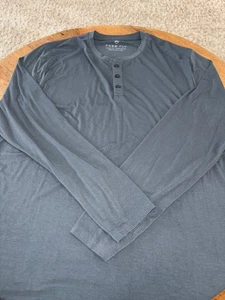 Free Fly Henley Shirt Mens XL gray Lightweight Performance Bamboo Stretch Casual - Picture 1 of 6