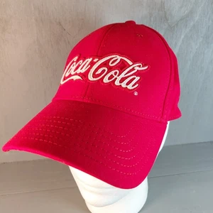 Raro cappello da baseball Coca-Cola rosso taglia unica A-Flex prodotto da Annco - Foto 1 di 8