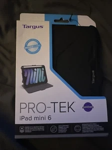 New Targus Pro-Tek For IPad Mini 6 Case Black THZ911US Antimicrobial Protection - Picture 1 of 2