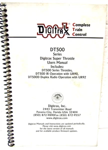 Digitrax DT500 Series Super Throttle Users Manual - Picture 1 of 1