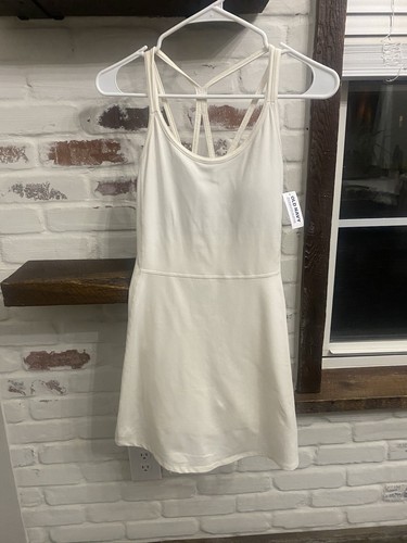 OFF WHITE Reggiseno vestito Oldy Navyvo att topto cortosto nasco tascae colore bianco sporc nuo conchetta eti sm.ghia