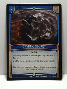Cryptic Secret 025/116 Spell Argent Saga Betrayal New Fresh - Picture 1 of 2