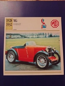 CLASSIC CARS Atlas Editions 1999 singles 1928/32 MG M Midget free ship - Picture 1 of 2