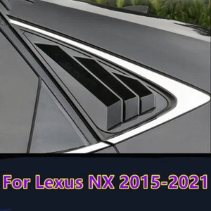 For Lexus NX 300 NX300h 2015-2021 Glossy Black ABS Vent Window Scoop Louver Trim - Bild 1 von 3