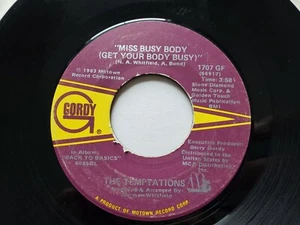TEMPTATIONS - Miss Busy Body (Get Your Body Busy) / Instrumental ELECTRO FUNK 7" - Imagen 1 de 2