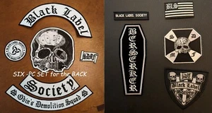 BLACK LABEL SOCIETY Iron/sew-on SET: COMPLETE 11-PC for YOUR BLS VEST/JACKET - Picture 1 of 2
