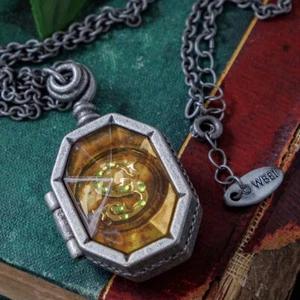 Harry Potter Slytherin Locket Necklace Horcrux Salazar - Picture 1 of 7
