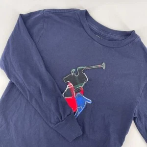 Polo Ralph Lauren Boys Long Sleeve Navy Big Pony Logo T-Shirt Size 8 - Picture 1 of 6