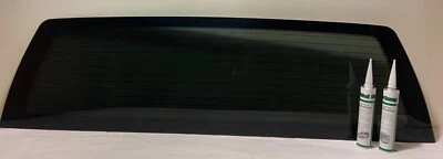 Fit 2007-2013 GMC Sierra 1500 2500 3500 Rear Glass Window Stationary w/Heated - Image 1 of 4