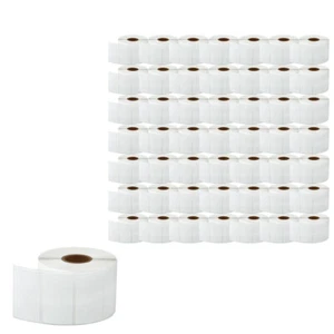 50PK Thermal 2.25X1.25" 1000/RL Perforated Address Labels For Zebra LP3642&Rollo - Picture 1 of 12