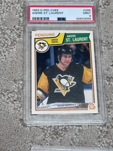 1983 O-PEE-CHEE OPC HOCKEY CARD PSA 9 ANDRE ST. LAURENT PENGUINS | eBay