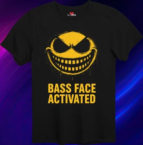 Bass Face Activated - Rave Shirt EDM Music Festival Techno Acid House Dance Unis - Picture 1 of 87