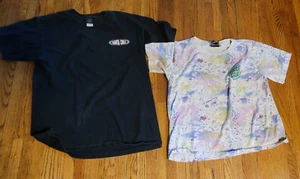 Vintage 80s Pair of Santa Cruz California skateboard surf t-shirts both medium - Picture 1 of 8
