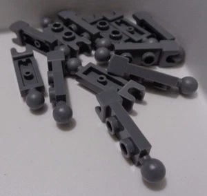 LEGO 14419 6039482 Modified 1 x 2 W/Socket/Ball Dark Stone Grey x12 Pieces - Picture 1 of 1