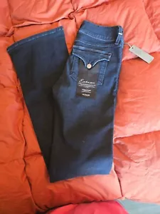 💕 Pantalones de mezclilla Enhance HUDSON Signature Bootcut lavado oscuro - Para mujer 26 - Nuevos con etiquetas - Imagen 1 de 8