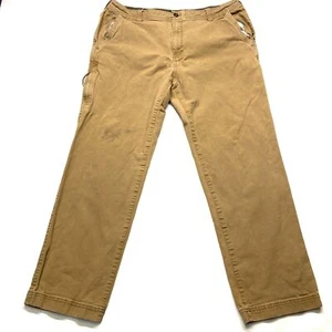 G.H.Bass Chino Pants Men's 40 X 32 Brown Pockets Flat Front Straight Leg Zip Fly - Picture 1 of 15
