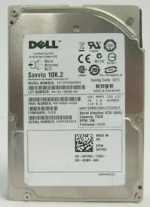 Seagate Savvio 73GB 10K RPM 3Gbps SAS 2.5" Hard Disk Drive 9F4066-043 ST973402SS - Picture 1 of 2