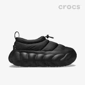 Crocs OverPuff Shorty 210668-060 Schwarz Unisex Slipper - Bild 1 von 5