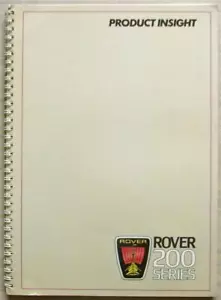ROVER 200 SERIES Car Salesmans Product Insight Guide May 1984 213 S/SE/VDP - Picture 1 of 4