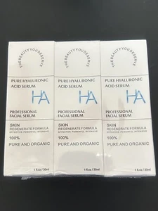 3pk-PURE & Organic Professional Hyaluronic Acid Serum 1fl. oz NIB- Exp. 8/13/26 - Picture 1 of 2