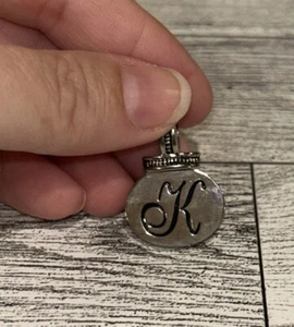 K Script Initial Necklace Charm - Picture 1 of 2