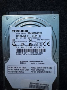 7 disques durs SATA 2,5” mixtes - 500 Go max - testés/pour pièces Défaut - Photo 1/15