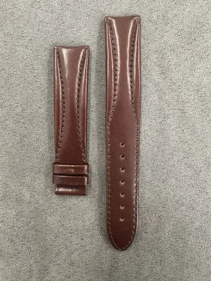 Original Hamilton Brand 20mm Long Brown Leather Strap / New Strap-Old Stock $95 - Image 1 of 3