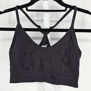 Reggiseno sportivo Avia donna taglia M racerback medio impatto tinta unita nero - Foto 1 di 3