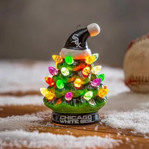 Chicago White Sox Mini LED Tischplatte Weihnachtsbaum 4" - Bild 1 von 2