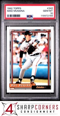 Mike Mustina 1992 Topps #242 FTC Orioles Hof PSA 10 Foto 1 de 3