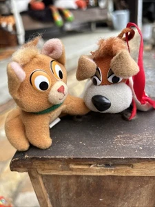 Juguete de peluche McDonalds vintage de Disney, Oliver el gato y Dodger el perro 1988 - Imagen 1 de 7