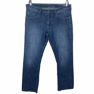 Buffalo David Bitton Jeans Driven X Basic Straight Mens 36x30 Stretch Med Wash - Picture 1 of 12