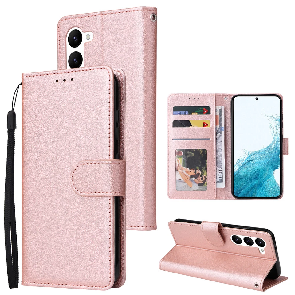 For Samsung Galaxy S25 S24 Ultra Plus S22 S23 FE Wallet Case Leather Flip Cover - Image 1 of 4