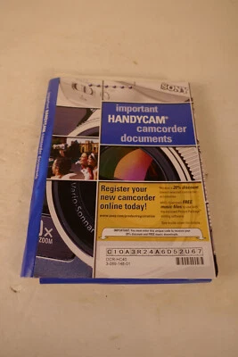 Sony Handycam DCR-HC30/ DRC_ HC40  Mini DV Camcorder Manual & Software - Image 1 of 3