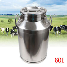 60 Liter Milk Can Stainless Steel Home Farm Milk Barrel Canister Storage Bucket