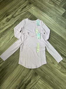 Cat & Jack Girls Long Sleeve Shirt Size 5T Light Purple (2 Set) - Picture 1 of 5