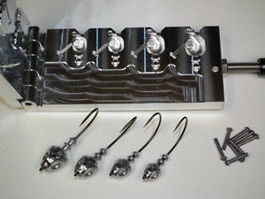 Freshwater Bullhead Weedless jig mold 3/4 - 2oz CNC Aluminum - Picture 1 of 8