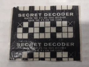 Tarjeta coleccionable Batman Secret Decoder Riddler 1966 de colección DC Comic Robin años 60 A - Imagen 1 de 2