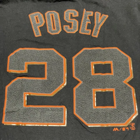 Majestic San Francisco Giants Buster Posey Tshirt Youth XL MLB Crew Cotton Cover
