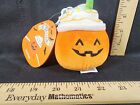 New 2023 Halloween Squishmallow Lester Clip 3.5" Plush The Pumpkin Spice Latte