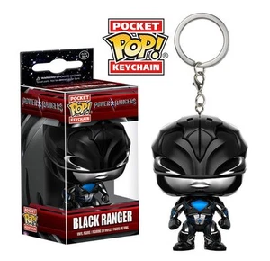 OFFIZIELLER POWER RANGERS FILM BLACK RANGER POCKET POP! VINYL SCHLÜSSELANHÄNGER (NEU) - Bild 1 von 1